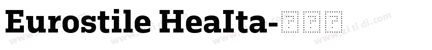 Eurostile HeaIta字体转换
